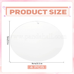 4 шт. круглая акриловая подставка&nbsp;AJEW-LP0006-83