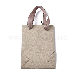 Бумажные подарочные пакеты с ручками из нейлоновой ленты.&nbsp;ABAG-G018-01B