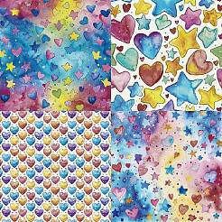 Бумажные подушечки для скрапбукинга&nbsp;LS-DIY-H177-02B