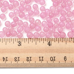 Светящиеся в темноте прозрачные стеклянные круглые бусины&nbsp;GLAA-F124-B08