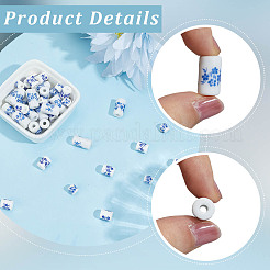 60 шт. 3 стиля фарфоровых керамических бусин ручной работы&nbsp;PORC-SC0001-27