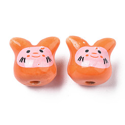 Фарфоровые бусины ручной работы&nbsp;PORC-T007-04O