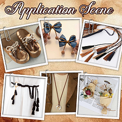 8 пачка 4-х цветных плоских шнуров из искусственной замши&nbsp;LW-CL0001-03A