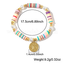 Браслеты в стиле бохо с круглыми звеньями и подвесками Святого Бенедикта из нержавеющей стали&nbsp;GW4525-1