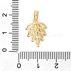 Латунные микро проложить кубического циркония подвески&nbsp;KK-G542-06G-02