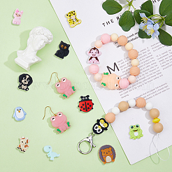 13шт 13 стильных силиконовых фокусных бусин ainmals&nbsp;SIL-DC0001-40