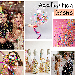 200 г алюминизированной бумаги конфетти для украшения вечеринки&nbsp;DIY-SC0031-95