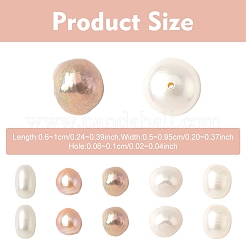 10 шт. бусины из натурального пресноводного жемчуга&nbsp;PEAR-YW0001-29