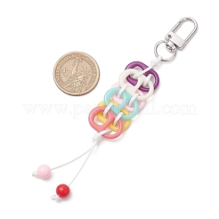 Акриловые овальные подвесные украшения&nbsp;HJEW-TA00335