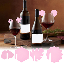 24 шт. 4 стиля акриловых подвесок для бокалов вина&nbsp;AJEW-SC0031-67