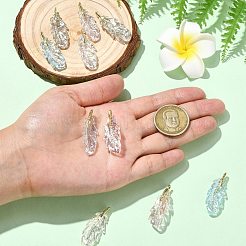 10 шт. 5-цветные прозрачные акриловые подвески с УФ-покрытием&nbsp;MACR-CJ0002-34