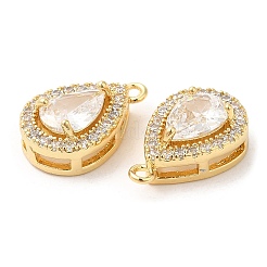 Подвески из латуни и прозрачного циркония&nbsp;ZIRC-Q202-11G