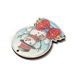 Большие подвески из дерева с односторонним принтом&nbsp;LS-WOOD-H102-02D