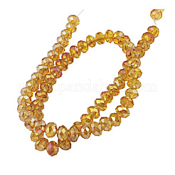 Стеклянные бусины с гальваническим покрытием &nbsp;LS-GR10MMY-5AB