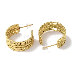 Серьги-гвоздики из нержавеющей стали с вакуумным покрытием PVD 201&nbsp;EJEW-B059-24G