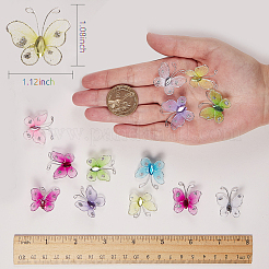 Бабочки из ткани ширмы&nbsp;DIY-SC0009-30