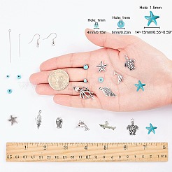 Изготовление сережек своими руками на тему океана&nbsp;DIY-SC0011-87