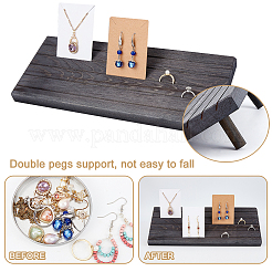 Деревянные выставочные витрины серьги&nbsp;EDIS-WH0021-36A