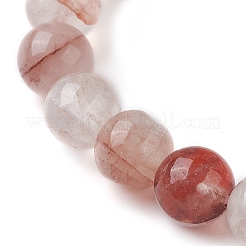 Женские эластичные браслеты из натурального железистого кварца&nbsp;BJEW-JB10088-01