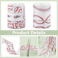 6 стиль полиэстеровая лента на бейсбольную тему&nbsp;OCOR-PH0004-53B