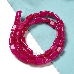 Окрашенные природные белый нефрит бисер пряди&nbsp;G-G085-A04-01