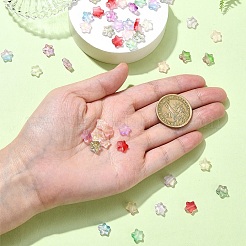 60шт 10 цвета прозрачные стеклянные бусины&nbsp;GLAA-YW0003-83