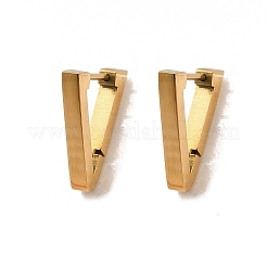 Серьги-кольца из нержавеющей стали 304 с треугольными вставками&nbsp;EJEW-P324-01G