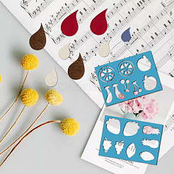 Акриловая серьга ручной работы шаблон&nbsp;DIY-WH0359-066