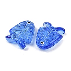 Прозрачные стеклянные эмалевые бусины&nbsp;LAMP-U004-06O