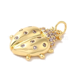 Латунные розовые кубические циркониевые подвески&nbsp;LS-KK-M278-11G