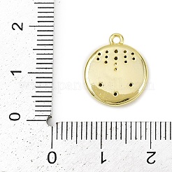 Латунные микропаве прозрачные подвески с фианитом&nbsp;LS-KK-L238-29G