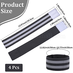 4 шт. полиэстеровые светоотражающие браслеты&nbsp;AJEW-CN0005-23A