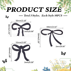 30 шт. 3 стиля акриловых подвесок для бокалов вина&nbsp;AJEW-ME0001-11B