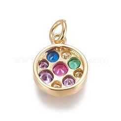 Латунные микро проложить кубического циркония подвески&nbsp;ZIRC-E145-75