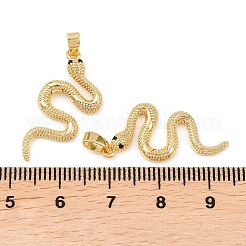 Латунные микропаве из черного кубического циркония&nbsp;KK-G549-10G