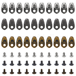 30 комплект крючков для шнурков из сплава 3 цветов&nbsp;FIND-DC0005-85