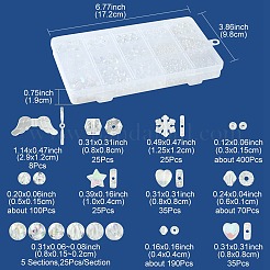 Прозрачные акриловые бусины&nbsp;TACR-FS0001-43