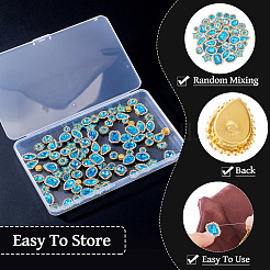 100 шт. пришивные стразы в форме капли/сердца/звезды&nbsp;GACR-TA0001-07F