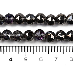 Прозрачные стеклянные бусины гальваническим пряди&nbsp;X-EGLA-N002-34C-C21