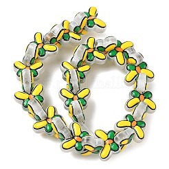 Прозрачные стеклянные эмалевые бусины&nbsp;LAMP-C023-02B