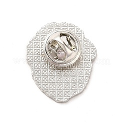 Эмалированная булавка с латунными защелками-бабочками&nbsp;LS-JEWB-A006-03C