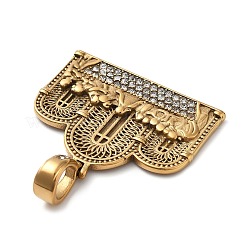 Подвески из нержавеющей стали 304 со стразами&nbsp;STAS-V008-34G