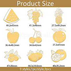 9 шт. никелевые самоклеящиеся наклейки с картинками DIY-WH0450-189