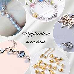 200 шт. латунные наконечники для бусин&nbsp;DIY-PH0002-96B