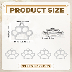 16 шт. подвески из нержавеющей стали 304&nbsp;STAS-LP0003-31