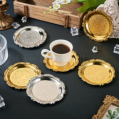 8шт 2-х цветный железный поднос&nbsp;DIY-MB0003-09