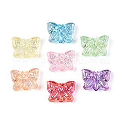 Прозрачные акриловые бусины в форме бабочек&nbsp;TACR-T031-03M