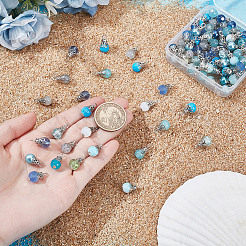 100шт стеклянные подвески&nbsp;PALLOY-HY00102