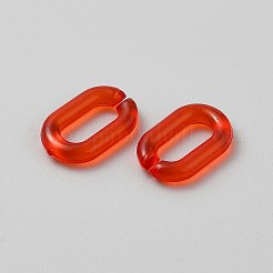 Прозрачные акриловые связывая кольца&nbsp;TACR-WH0001-88G