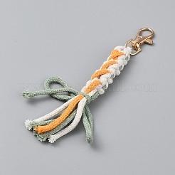 Макраме ромашки ручная работа плетеные хлопковые подвесные украшения&nbsp;DIY-WH0888-459